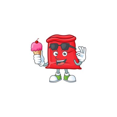 Noel Baba torbasında dondurma olan karakter.