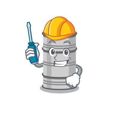 Çizgi film şeklinde yağ varili otomotiv