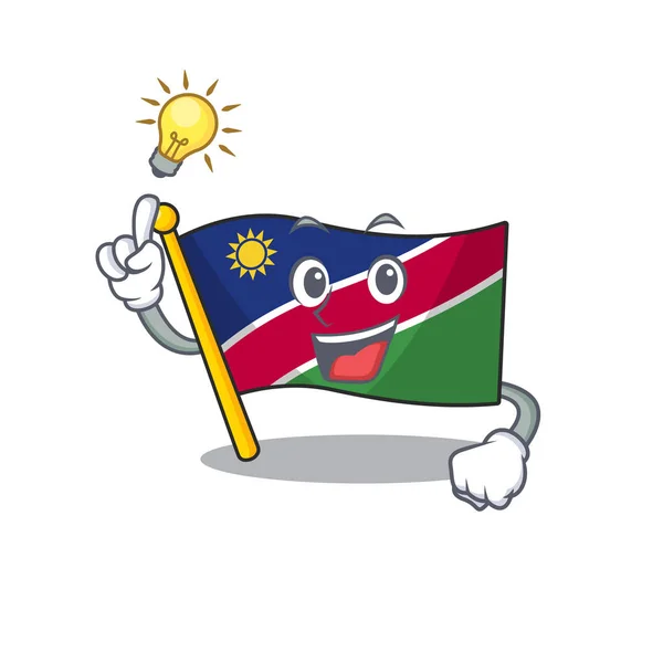 Прапор Намібії ізольовані символи мають ідею — стоковий вектор