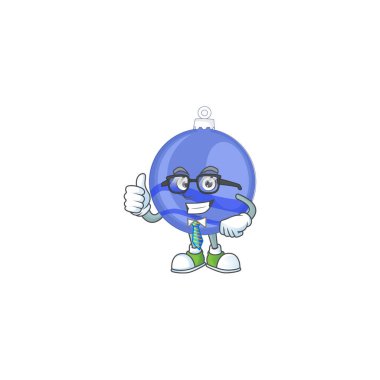 Mavi Noel balosunda bir iş adamı.