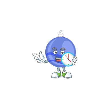 Mavi Noel balosunda saat getiren A karakteri