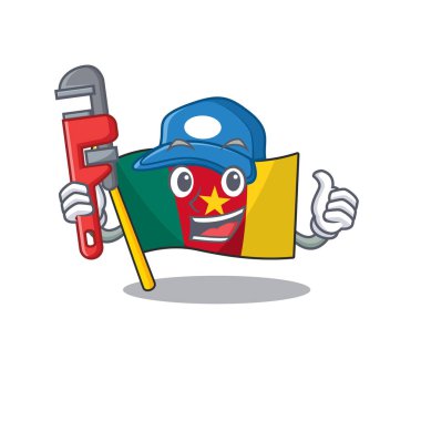 Muslukçu çizgi filminin üzerinde bayrak kamerası var.