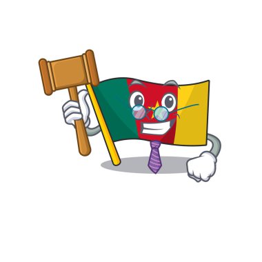 Çizgi film yargıcının üstünde bayrak kamerası var.