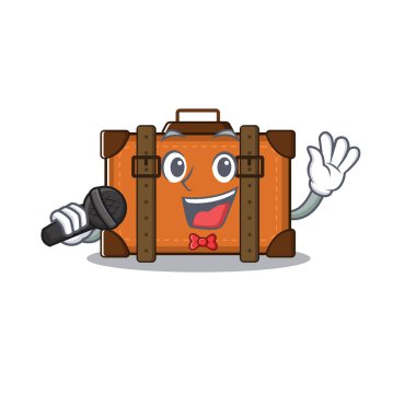 Bavul mutlu bir karakterle şarkı söylüyor