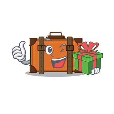 Bavulda mutlu bir hediye var.