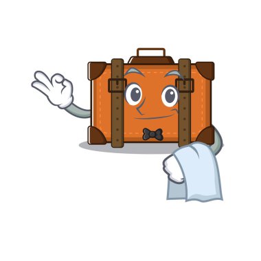 Bavul mutlu garson bir karakter üzerinde