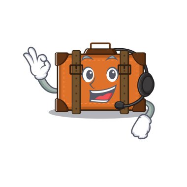 Kulaklık şeklinde bir bavul.