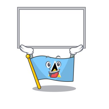 En tepedeki karakter Lucia 'nın işareti.