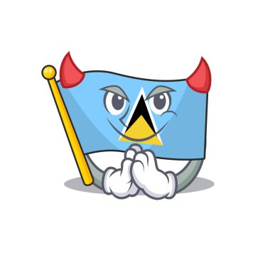 Şeytan maskotuyla Aziz Lucia