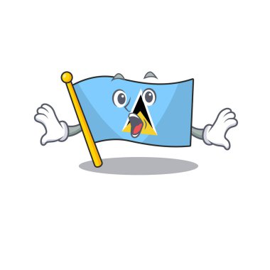 Şaşırmış maskotlu Aziz Lucia