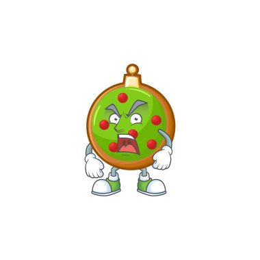 Kızgın noel balosu maskotu çizimi.