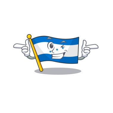 Göz kırpma karakterli bayrak honduras çizgi filmi