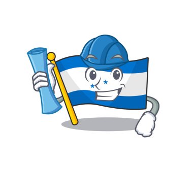 Mimari karakterli bayrak honduras çizgi filmi