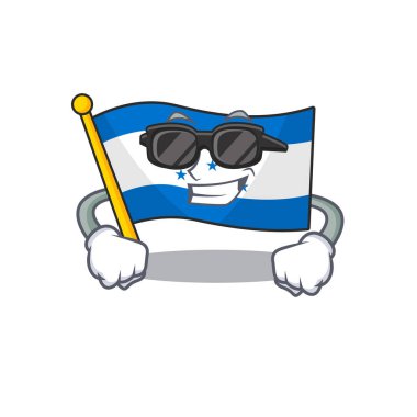 Süper havalı karakterli bayrak Honduras çizgi filmi