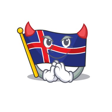 Karikatür şeytanının bayrağı.