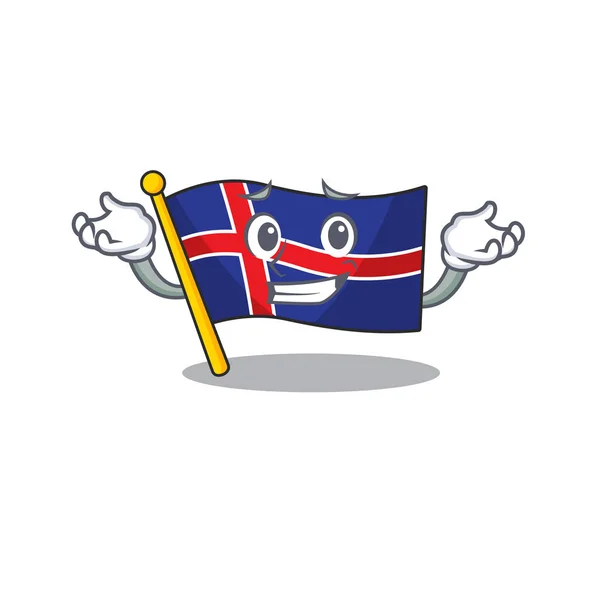 Bandiera ghiandaia sghignazzando dentro con forma cartone animato — Vettoriale Stock