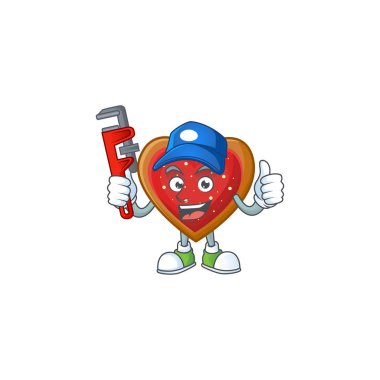 Tesisatçı çizgi film karakteri maskot tasarımında kurabiyelere bayılır.