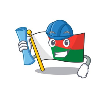 Mimari karakterli bayrak madagaskar çizgi filmi