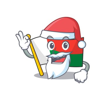 Karakter bayrağı Madalova, Noel Baba çizgi filminde izole edildi.