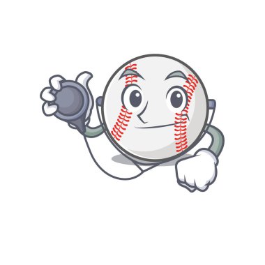 Karakter doktoruyla çizgi film beyzbolu