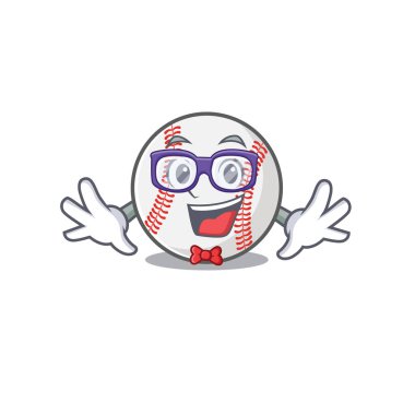 Maskot beysbol çizgi filmi. İnek şeklinde.