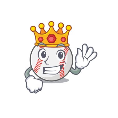 Kral şeklinde maskotu olan çizgi film beyzbolu