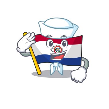 Denizci çizgi filmi paraguay ve maskot.