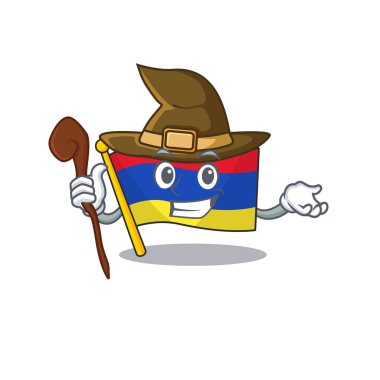 Maskot bayrağı Ermenistan ve cadı karakteri