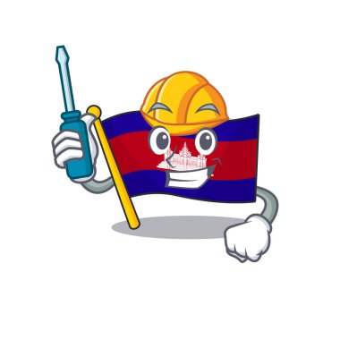 Karakter otomotiv ile maskotluk bayrağı