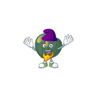 Bir Elf olarak meşe palamudu maskotu çizgi film stili.