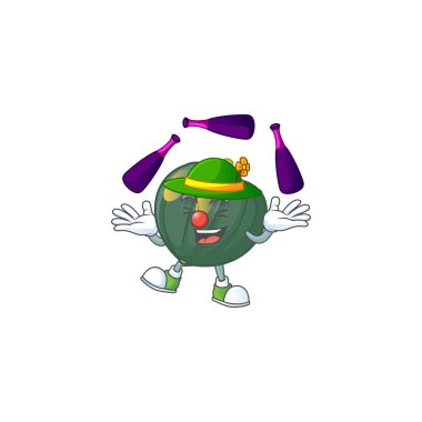 Sevimli ve havalı. Meyve palamudu kabağı çizgi film karakteri.