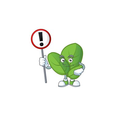 Fesleğenin çizgi film maskotu eline işaret getir.