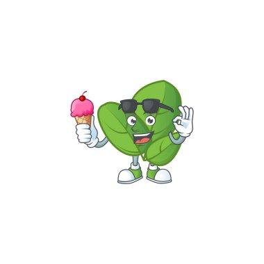 Dondurmalı tatlı fesleğen çizgi film karakteri