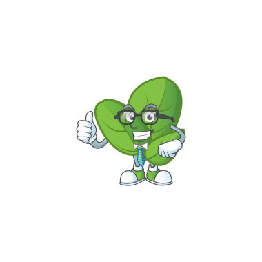 Cool Business Man Basil çizgi film karakteri tasarım stili