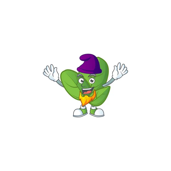 Basil mascot cartoon style as an Elf — Stock Vector