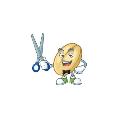 Gülen berber maskot karakter tasarımını böldü.