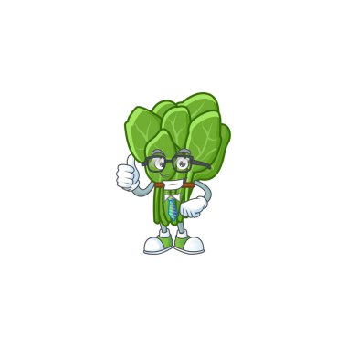 Havalı İşadamı ıspanak çizgi film karakter tasarım stili