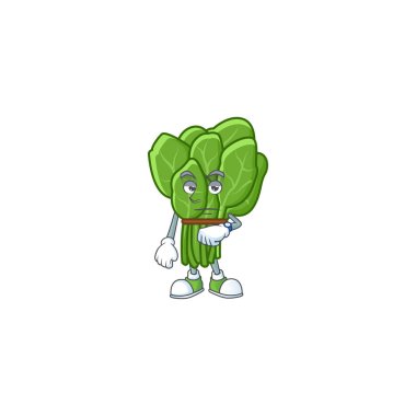 Maskot tasarımında bekleyen ıspanak resmi.