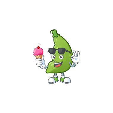 Dondurmalı tatlı fasulye çizgi film karakteri.