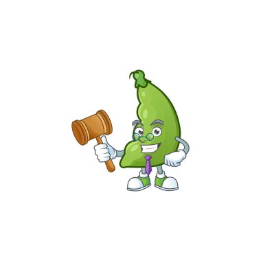 Profesyonel yargıç geniş fasulye çizgi film karakter tasarımı sunar.