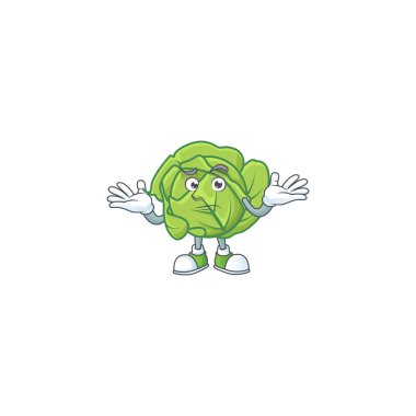 Lahana maskot tarzının havalı sırıtışı