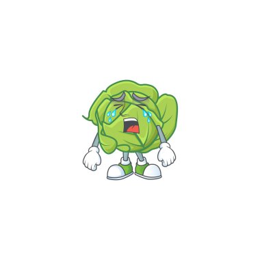 Hüzünlü jest, karikatür karakteri tarzı.