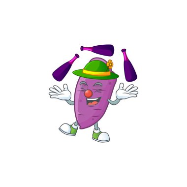 Sevimli ve havalı Hokkabazlık yapan Okinawa çizgi film karakteri