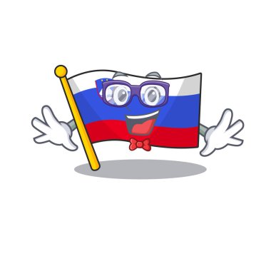 İnek karakterli bayrak Slovenia çizgi filmi