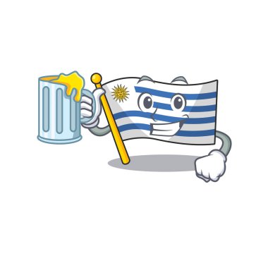 Meyve suyu karakterli bayrak uruguay çizgi filmi