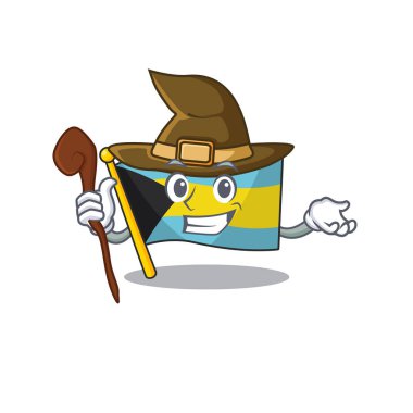 Cadı karakterli bayrak Bahamalar çizgi filmi