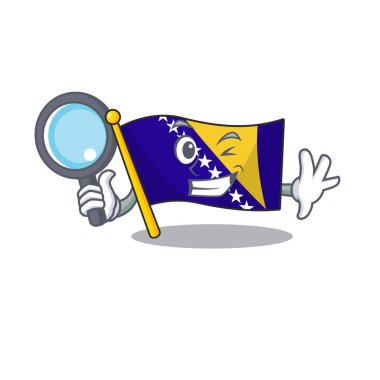 Neşeli bayrak bosnia Bir göz Dedektif çizgi film karakteri