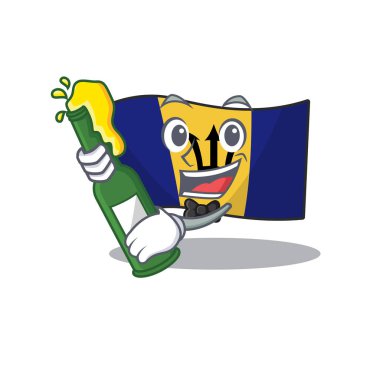 Yanında bira karakteri olan bayrak barbados çizgi filmi.