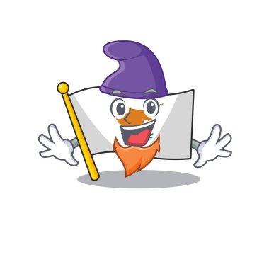 Bir Elf maskot çizim stili olarak bayrak sikleti