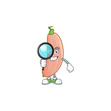 Akıllı Tek göz muz ezmesi Dedektif çizgi film karakteri tasarımı